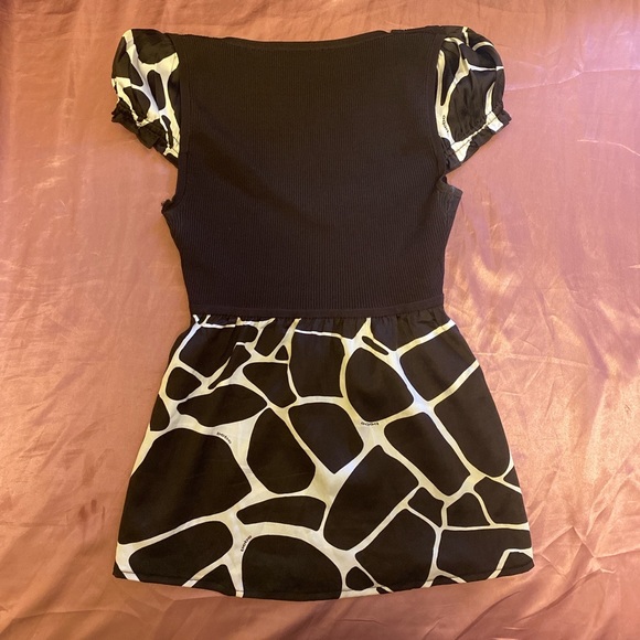 y2k bebe brown flowy top - Picture 2 of 3